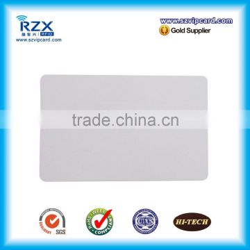 White PVC rfid blank card with UHF Alien H3 9662