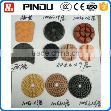 resin compound 3 step concrete granite polishing pads