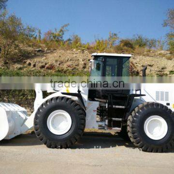 Construction machines 966G heavy wheel loader black and white