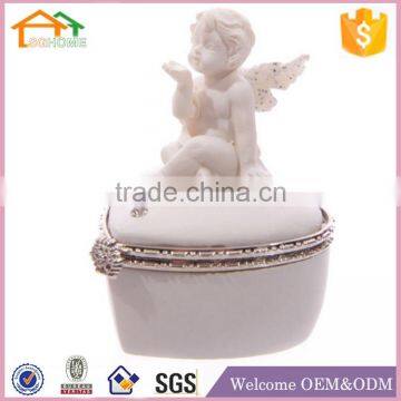 Angel Cherub polyresin tooth saving box