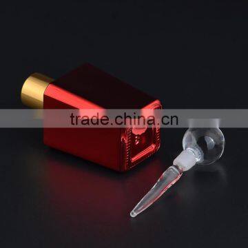 Unique Shaped 15ml Essential Oil Bottles Empty UV Colored Refillable Perfume Glass Bottles With Glass Stick Stopper photo-5