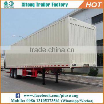 Best Selling 13 Meters Enclosed Box Trailer Dry Cargo Transportation Box Cargo Trailers