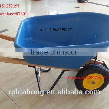 120L Heavy Duty Garden Wheelbarrow With Big Poly TrayWH8802 photo-5