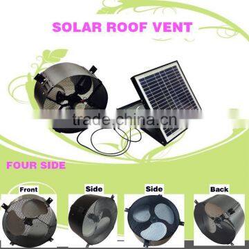 vent goods home solar system exhaust fan air cooler fan Solar-Power Roof Mount Vent- Thermostat Humidistat