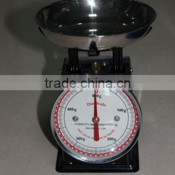 new design 5kg mechanical spring dial. scale food weighing balance