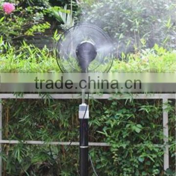 New product 16 inch summer mist fan outdoor spray water cooling mist fan china manufacturer