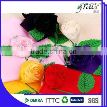 Cheap Foldable Promotional Flower Fold Bag for Shopping photo-2