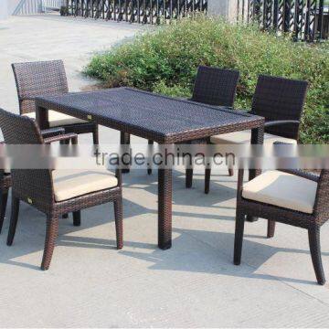 Modern 6 Seater Outdoor Restaurant Dining Set Furniture photo-2