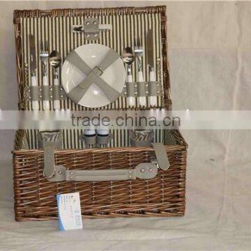 100%handmade Natural Exquisite Empty Picnic Baskets,wicker Picnic Basket Wholesale