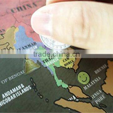 Travel Inspired Scratch Wanderlust Poster Map With 229 Travel Stickers AMA-10 photo-5