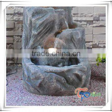 Rock Antique Garden Outdoor Water Fountain Resin Waterfall Feature photo-3