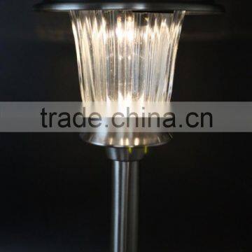 2pk Stainless Steel Solar Garden Lawn LED Path Light photo-3