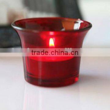 50ml red glass candle jar candle holder jar