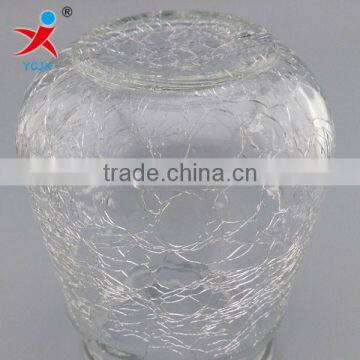 Ice crack glass ball hydroponic bottle/cold glass cutting glass lamp shade