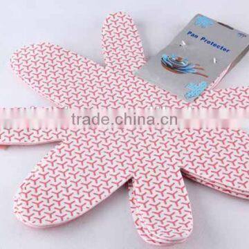 3pc flower shaped printed coaster/placemat