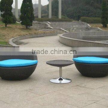 Rattan Coffee Table and Chairs for Patio, Yard, Coffee Shop photo-5