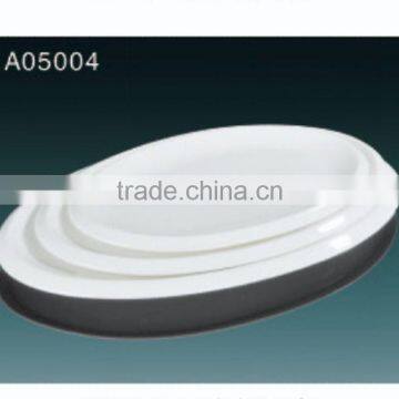 2016 Hot Sale White Porcelain Oval Fish Plate