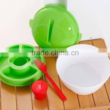 Plastic Salad Bowl Set With Lid/ BFA Free Salad Bowl Set With Lid