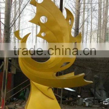 Hot Products Gold Color Phenix Stainless Steel Garden Sculptures Decoration photo-4