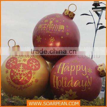 Commercial display large frp balloons christmas decoration