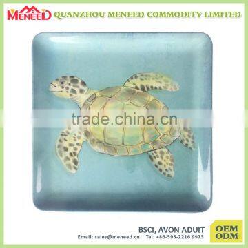 6" Promotion Coconut Tree Printing Square Melamine Dishes photo-2