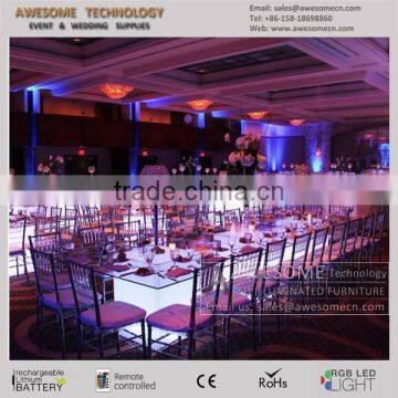 Ourdoor Wedding Dining Set / Dining Table and Chair Set With Led Under Lighting photo-2