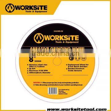 XAGW8-36 Worksite Brand Accessories 200mm Abrasive Bench Grinding Wheel