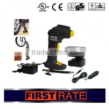 New design Portable Rechargable 9.6V 12V 14.4V 18V hand pump air compressor