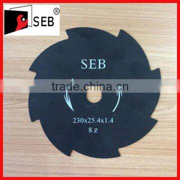 HOT SELLING fast cutting 230mm 8t tct grass cutter brush cutter blade