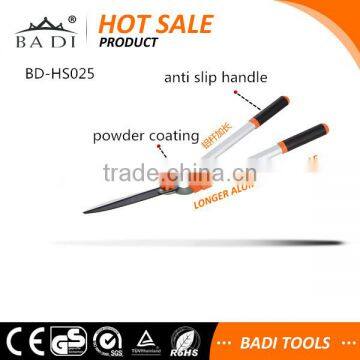 BD-HS025 2016 New Lengthening Aluminum Handle Teflon Blade Garden Pruning Hedge Shear