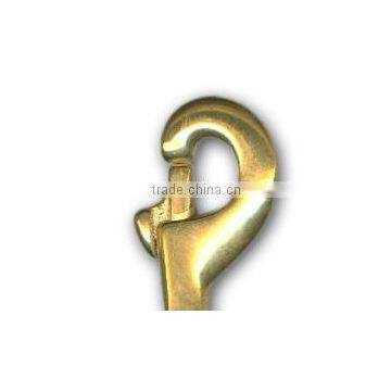 3/4" Solid Brass Swivel Eye Metal Snap Hook photo-3