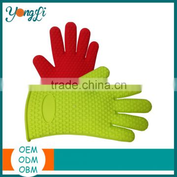 Durable Kitchen Five Fingers Silicone Glove / Silicone Oven Glove /Silicone Heat Resistant Glove