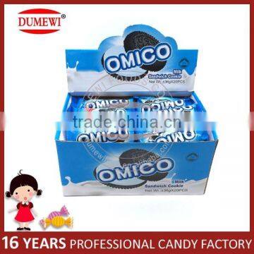 Halal Biscuits Mini Sandwich Milk Flavor Filled Biscuits Cookies photo-5