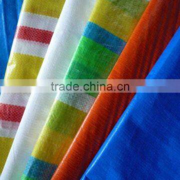 PE cheap tarpaulin in stripe