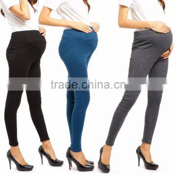 Maternity Pants for Pregnant Womens Full Ankle Length Over Bump Leggings Wholesale Custom Adjustable Maternity Leggings