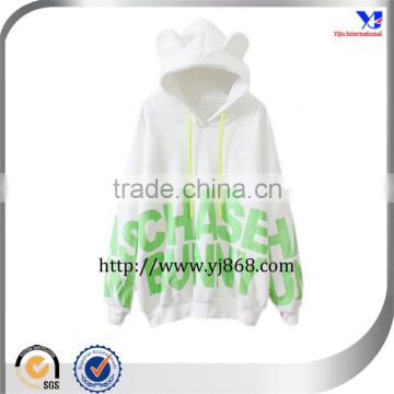 Cheap Letters Print Drawstring Loose sweatshirt hoodies