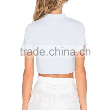 2016 Fashion Powder Blue Daylight Crop Top HST8007 photo-4