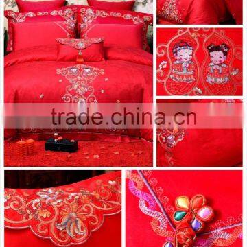 Jacquard Satin Cotton Bedding Set Bedding Sets for Wedding photo-6