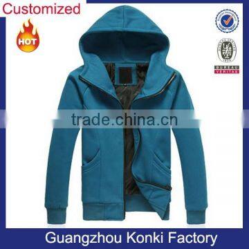 Blue Color Popular Oversized Plain Pullover Hoodies