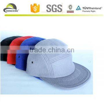 Blank 5 Panel Cap Hat Flat Brim Hot Sell Wholesale Camp Caps photo-5
