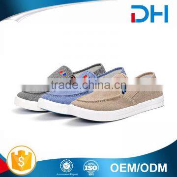 Comfortable PVC outsole canvas shoes men casual sneakers 2017