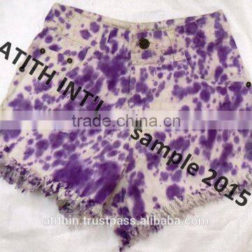 Ladies Tie Die Shorts photo-3