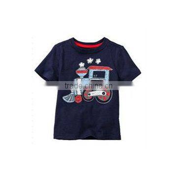 New baby boys summer short sleeve cartoon car designer t shirts kids tops