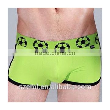 Factory wholesale mens custom football plus size cotton boxer shorts