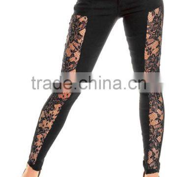 2016 Women Pants Ladies Casual Blue With Waist-length Ripped Distressed Skinny Female Jeans