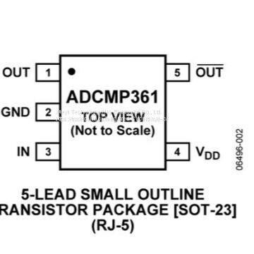 ADCMP361YRJZ-REEL7 ADI NEW and ORIGINAL 16+ SOT23  (Single 0.275% Comparator and Reference with Dual Polarity Outputs)