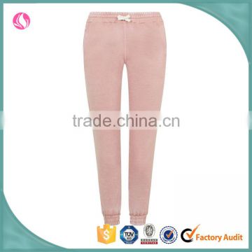 New design pink washed sporty girl track pant joggers jogging pant