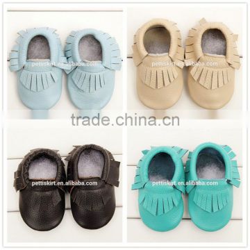 New Baby Tassel Soft Sole PU Leather Shoes Toddler Moccasin 0-24 Months