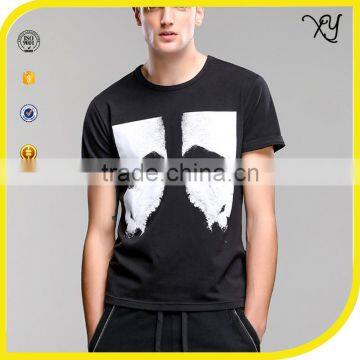 2017 fashion design clothing Hip hop style sublimation black shirt sleeve oversized tshirt