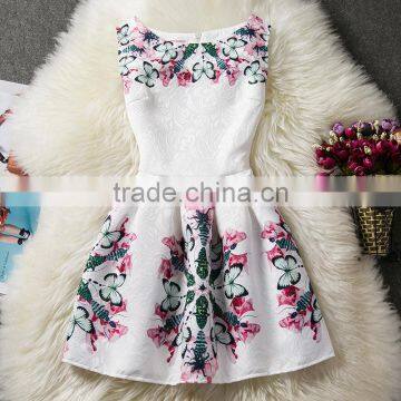 6-12Y Children Girl Print Dress Girls Princess Dresses Wholesale photo-3